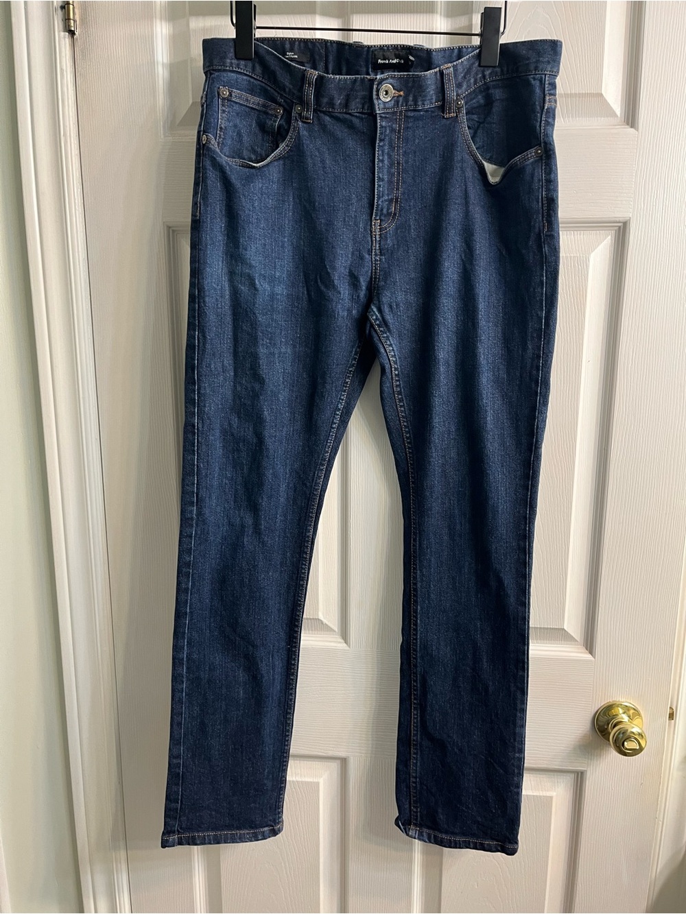 Frank And Oak Men’s Premium Slim Jeans 33x32 Modern Dark Wash Denim